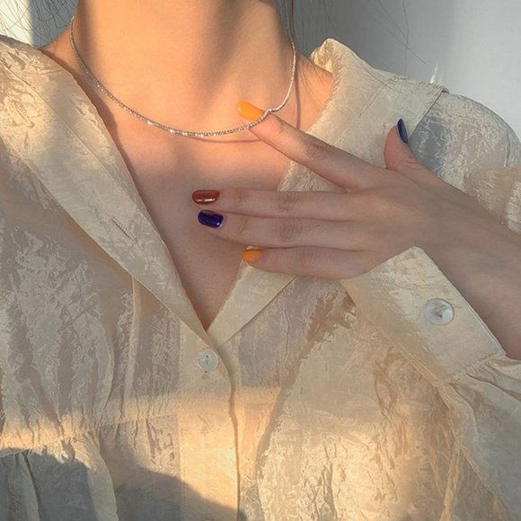 NEW 925 Sterling Silver Shiny Chain Necklace - Picture 5 of 11